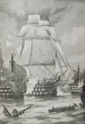 A abertura da batalha de Trafalgar