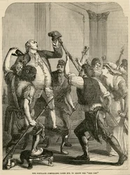 A Populace Obrigando Luís XVI a Adotar o Boné Vermelho, 1792