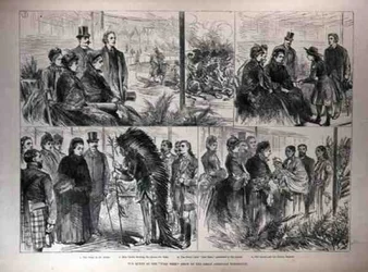 A Rainha no Wild West Show da Grande Exposição Americana, de, The Illustrated London News, 21 de maio de 1887