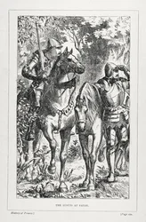 The Scouts at Patay, de The History of France, de Emile de Bonnechose, publicado pela Ward, Lock and Co, Londres
