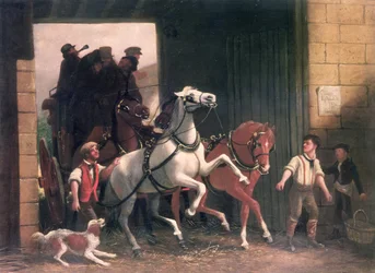 O palco chega, c.1830