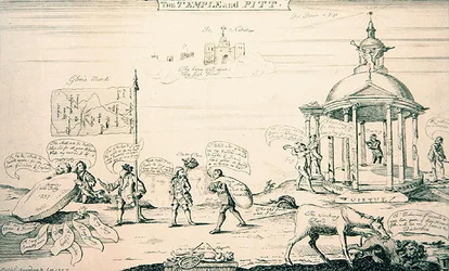 O Templo e Pitt (gravura)