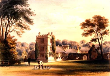 The Western Tower, Cotehele House, c.1830-40 (cor litho)