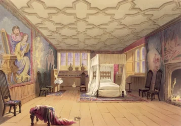 O quarto branco, casa de Cotehele, c.1830-40