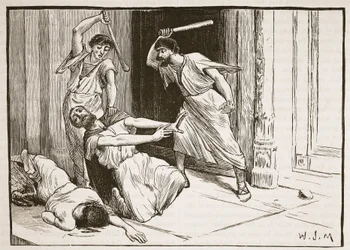 A morte de Tibério Gracchus (litografia)