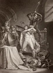 O assassinato de Ricardo II de Inglaterra no Castelo de Pontefract em 1400