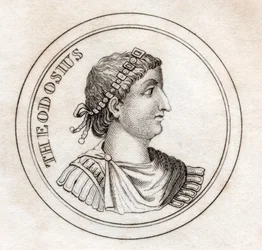 Theodosius the Great, do "Dicionário Histórico de Crabb", publicado em 1825