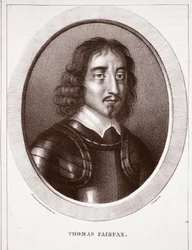 Thomas Fairfax, atribuído a Delaporte, gravado por de Ducarme