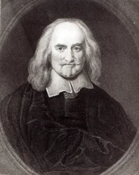 Thomas Hobbes (1588-1679) de &39;Galeria de Retratos&39;, publicado em 1833