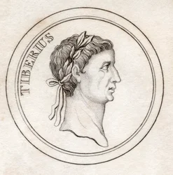 Tiberius I, do &39;Crabb&39;s Historical Dictionary&39;, publicado em 1825
