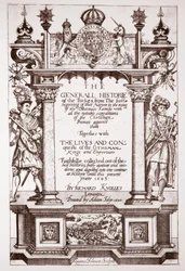 Titlepage, Knolles História Geral dos Turcos, pub. por Adam Islip, 1603