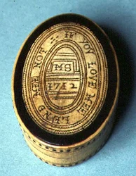 Caixa de tabaco, 1712 (madeira)