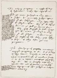 Tratado por Latimer em sua própria caligrafia, contestando a Doutrina da Transubstanciação, com notas marginais em Henrique VIII escrito, da Igreja da Inglaterra: Uma História para o Povo pela HDM Sp