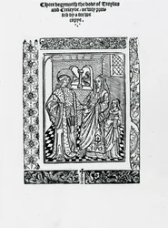 Troylus e Creseyde por Geoffrey Chaucer (xilogravura)