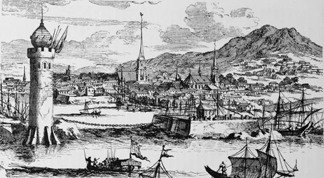 Vista de Havana, de "A História Narrativa e Crítica da América", editado por Justin Winsor, Londres, 1886