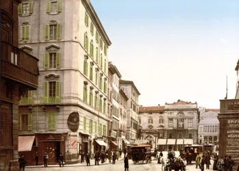 Vista de Roma (foto colorida à mão)