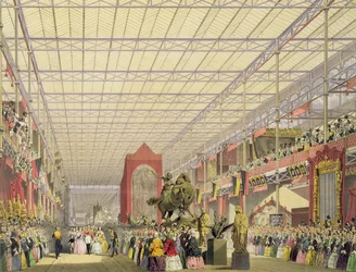 Vista da Nave Estrangeira da Grande Exposição de 1851, da Dickinsons Comprehensive Pictures