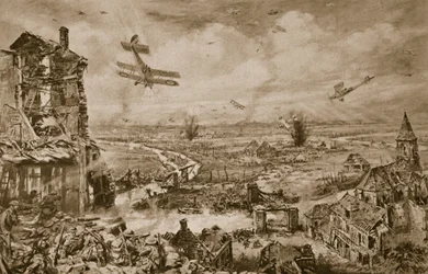 Impressão vívida da tremenda luta por Armentieres em abril de 1918, 1918-19