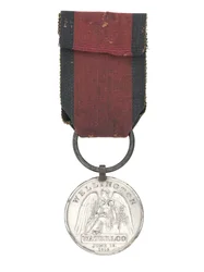 Medalha Waterloo, uma das duas medalhas atribuídas ao Cirurgião William Jones