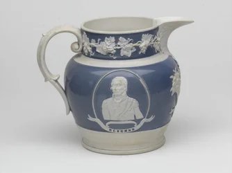Waterloo jarro comemorativo, c.1815 (grés)