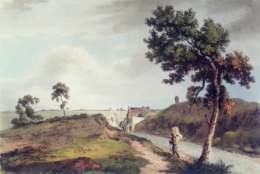 Waterloo, gravado por C. Turner, 1816 (gravura colorida)