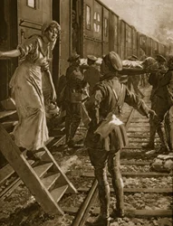 Calvário à beira do mar na França, 1914-19