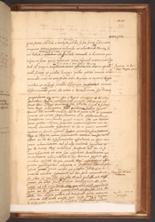 Relato de William Camden sobre o reinado de Isabel I, Cotton MS Faustina III f.111r