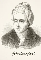 William Cowper, de "A História Nacional e Doméstica da Inglaterra" por William Hickman Smith Aubrey (1858-1916) publicou Londres, c.1890