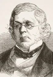 William Makepeace Thackeray, de "A História Nacional e Doméstica da Inglaterra", de William Hickman Smith Aubrey (1858-1916) publicou Londres, c.1890