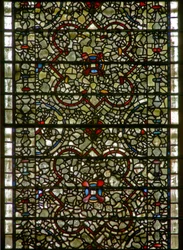 Janela cinco irmãs retratando grisaille