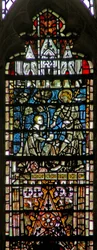 Janela c6-7 representando uma cena de ressurreição: Noli Me Tangere