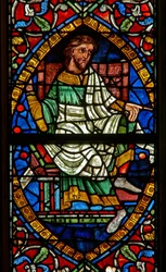 Janela retratando uma figura genealógica: Boaz