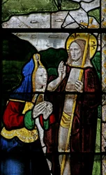 Janela s3 representando uma cena de ressurreição: Noli Me Tangere