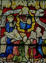 Janela w25 representando o Te Deum