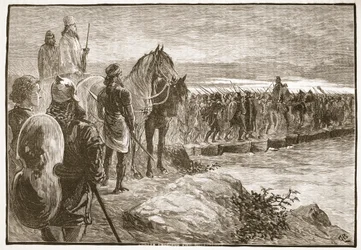 Xerxes cruzando o Helesponto