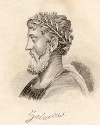 Zaleucus, do "Dicionário Histórico de Crabb", publicado em 1825