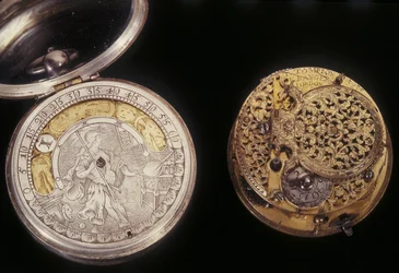 Dois relógios de bolso, c.1660 e c.1705 (metal)