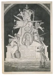 Pater Patriae, c. 1800 (gravura pontilhada e linha com gravura em papel tecido)