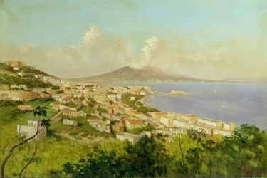 Vista da baía de Nápoles