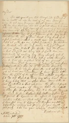 Carta a Allice Jones, Concord, Massachusetts, 7 de Outubro de 1755 (caneta e tinta sobre papel)