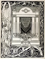 página de "Judah". coleção de baladas do poeta não judeu Börries von Münchhausen 1900