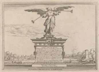 Página de dedicatória com a Estátua da Fama