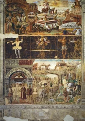O Mês de Setembro: O Triunfo de Vulcano e o Signo de Libra, da Sala dos Meses, 1467-70