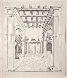 Um pórtico.