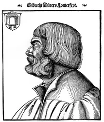 Retrato de perfil de Albrecht Durer, 1527, 1936