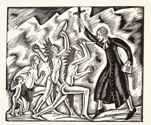 O Ataque, de The Travels and Sufferings of Father Jean de Brebeuf