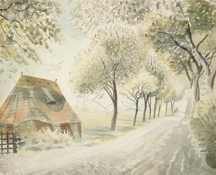 Estrada por um aeródromo, c.1942
