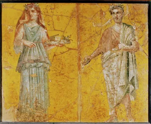 Um casal a oferecer sacrifícios, de Stabiae