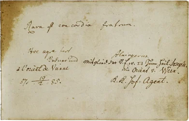 Álbum para um maçon (Johann Georg Kronauer)