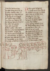Página inteira: texto com desenhos a caneta colorida (desenho a caneta colorida)